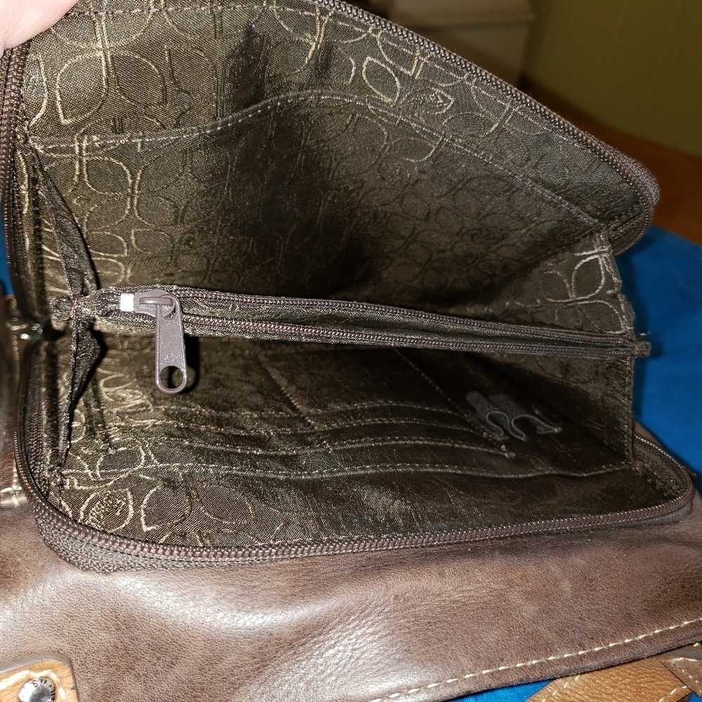 Fossil Leather & Suede Patchwork Crossbody - image 4